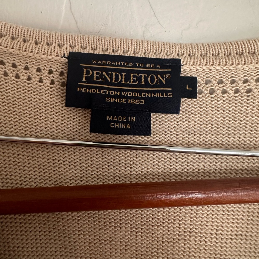 Pendleton Boho Sweater Tunic Light Tan / Beige Si… - image 5